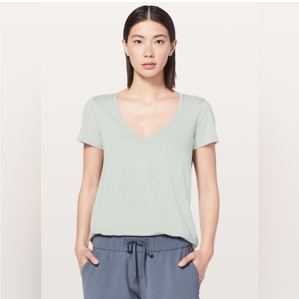 Lululemon Love Tee V Neckline Light green